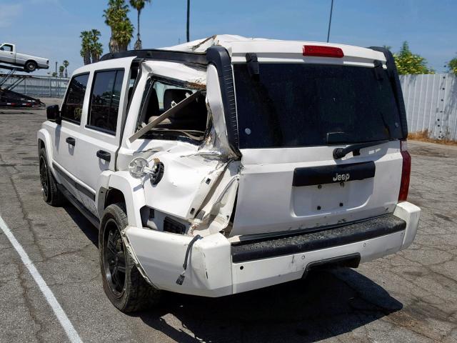 1J8HH48K46C128377 - 2006 JEEP COMMANDER WHITE photo 3
