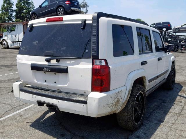 1J8HH48K46C128377 - 2006 JEEP COMMANDER WHITE photo 4