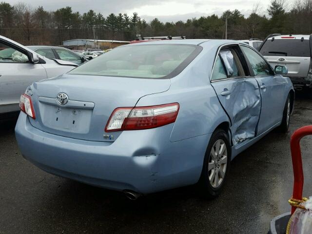 4T1BB46K39U078812 - 2009 TOYOTA CAMRY HYBR TEAL photo 4