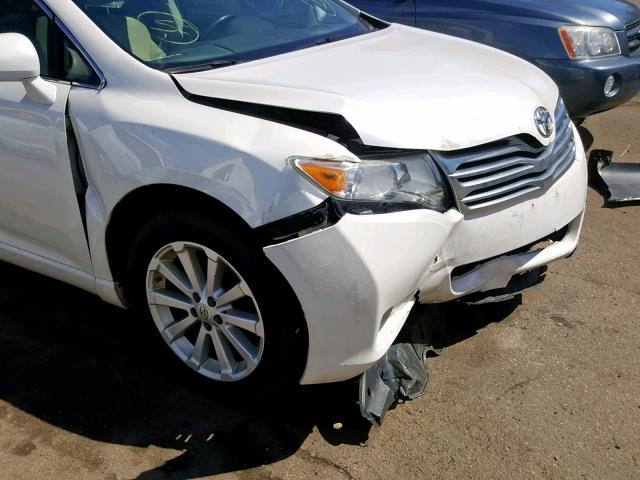 4T3BA3BB9AU010156 - 2010 TOYOTA VENZA WHITE photo 9