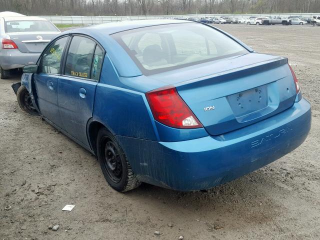 1G8AJ52F85Z117953 - 2005 SATURN ION LEVEL TURQUOISE photo 3