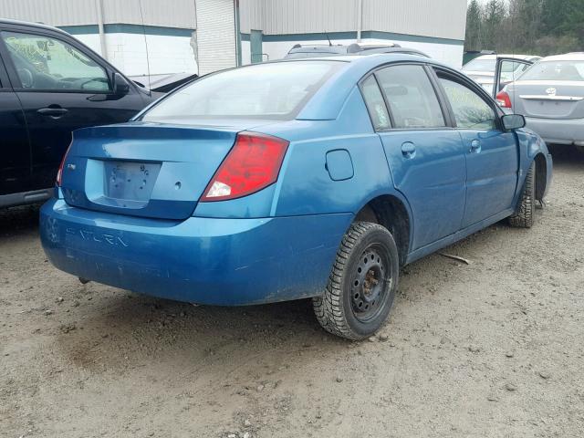 1G8AJ52F85Z117953 - 2005 SATURN ION LEVEL TURQUOISE photo 4