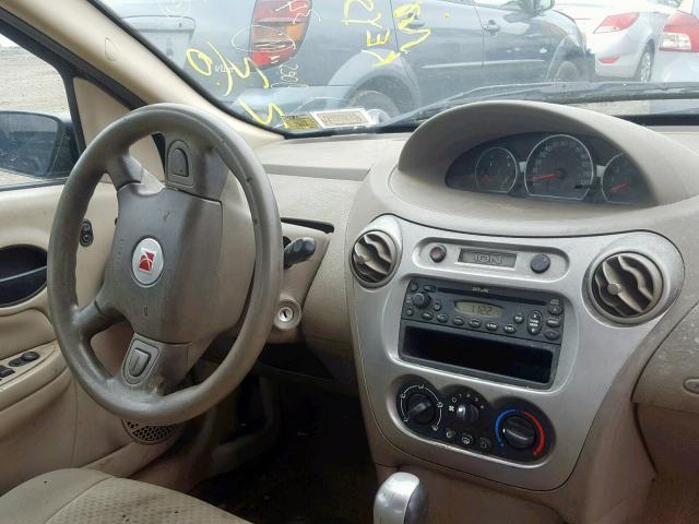 1G8AJ52F85Z117953 - 2005 SATURN ION LEVEL TURQUOISE photo 9