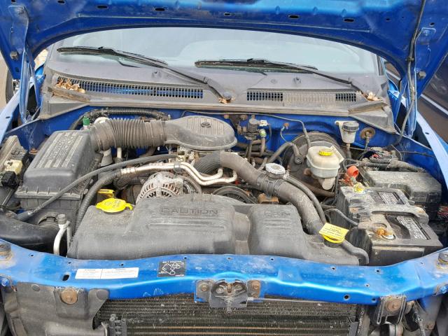 1B7GL2AX3YS717070 - 2000 DODGE DAKOTA QUA BLUE photo 7