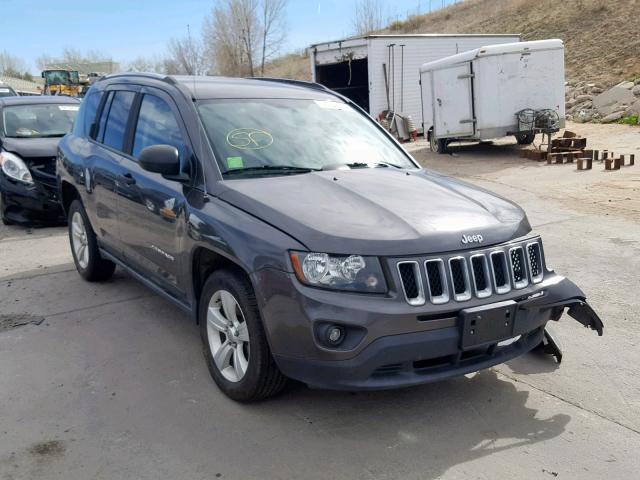 1C4NJDBBXED910277 - 2014 JEEP COMPASS SP ნაცრისფერი ფოტო 1