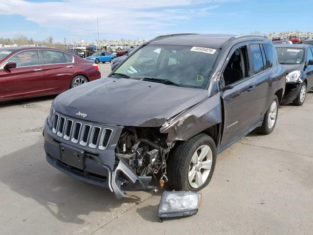 1C4NJDBBXED910277 - 2014 JEEP COMPASS SP ნაცრისფერი ფოტო 2