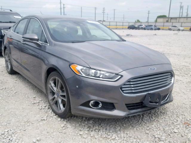 3FA6P0K97DR209054 - 2013 FORD FUSION TIT GRAY photo 1