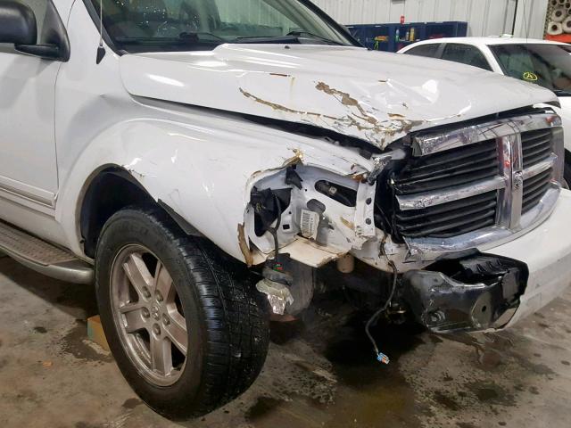 1D4HD58246F189660 - 2006 DODGE DURANGO LI WHITE photo 9