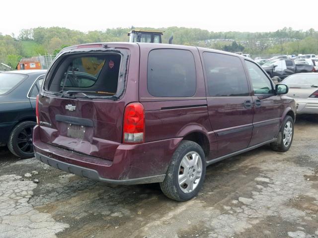 1GNDV23187D114258 - 2007 CHEVROLET UPLANDER L 栗色 照片 4