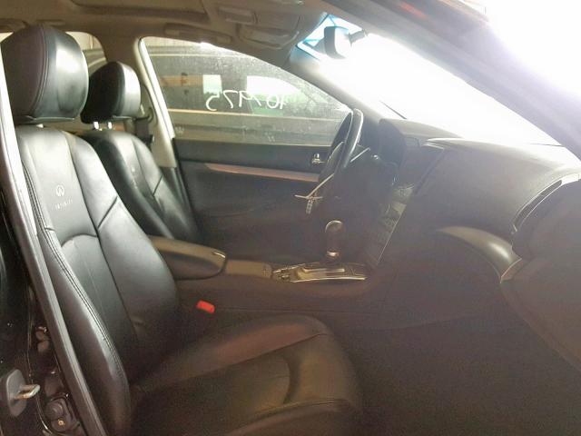 JN1CV6AR9DM354292 - 2013 INFINITI G37 BLACK photo 5