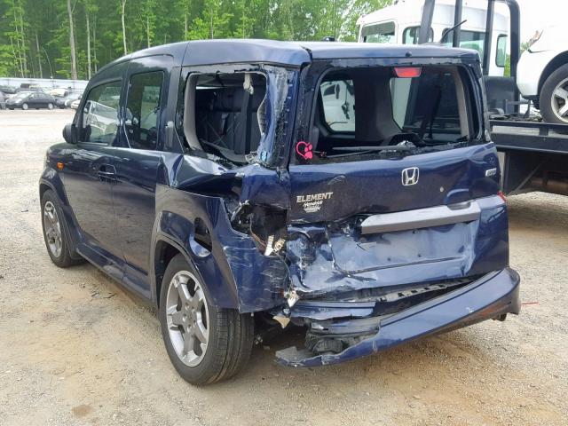 5J6YH1H97AL005694 - 2010 HONDA ELEMENT SC BLUE photo 3