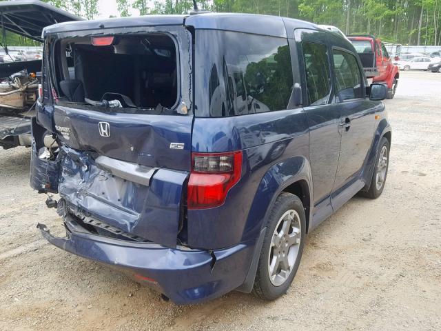 5J6YH1H97AL005694 - 2010 HONDA ELEMENT SC BLUE photo 4