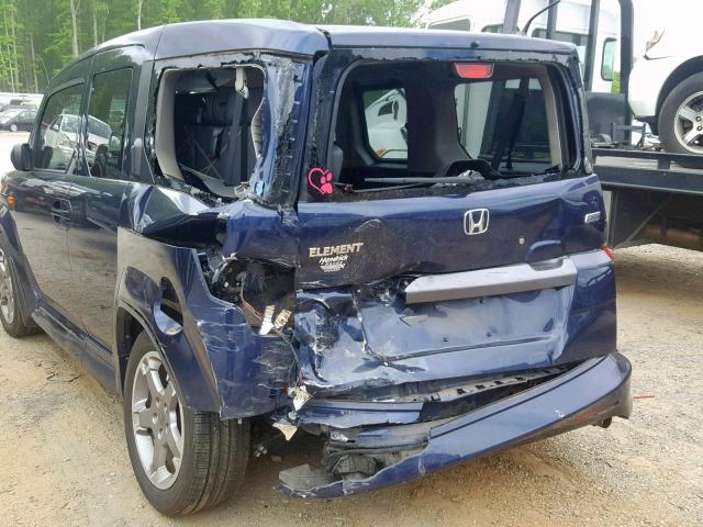 5J6YH1H97AL005694 - 2010 HONDA ELEMENT SC BLUE photo 9