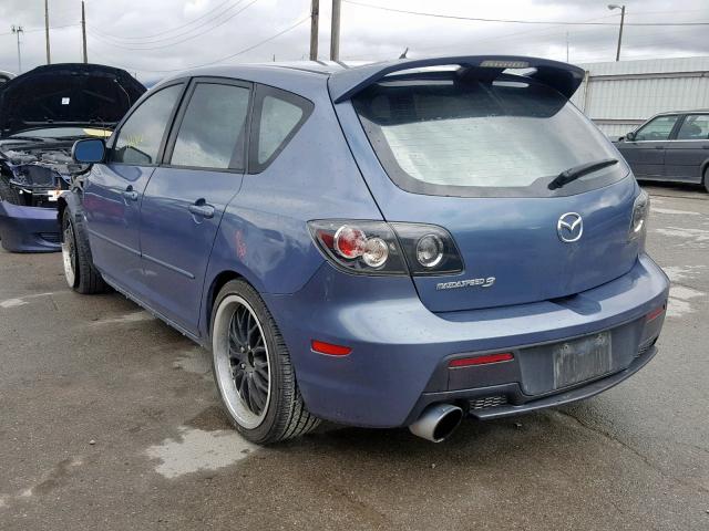 JM1BK34M881826702 - 2008 MAZDA SPEED 3 BLUE photo 3