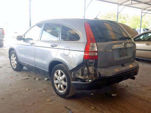 5J6RE38728L010948 - 2008 HONDA CR-V EXL BLUE photo 3