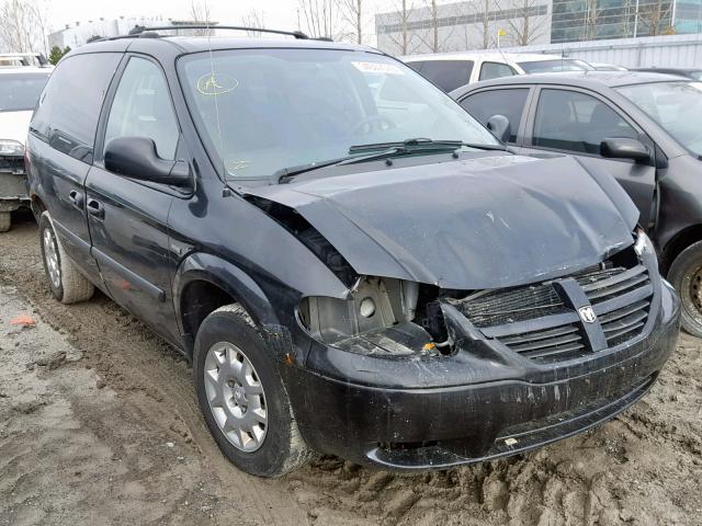 1D4GP25R25B383452 - 2005 DODGE CARAVAN SE BLACK photo 1