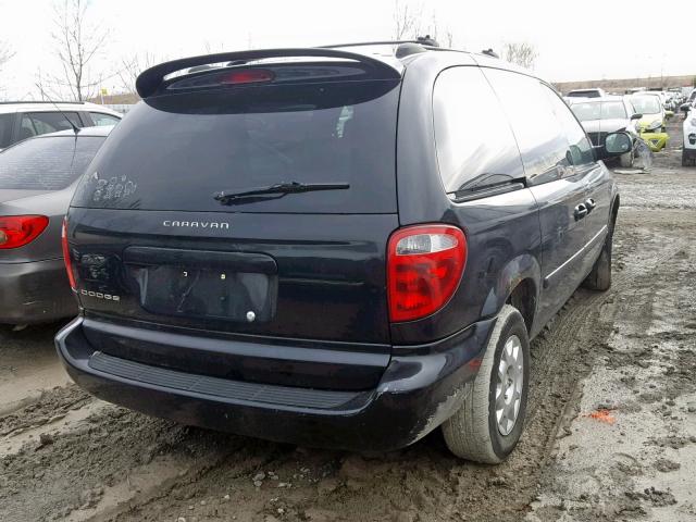 1D4GP25R25B383452 - 2005 DODGE CARAVAN SE BLACK photo 4