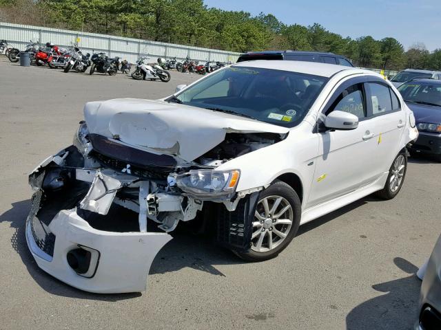 JA32V2FW8GU004347 - 2016 MITSUBISHI LANCER ES WHITE photo 2