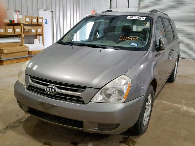 KNDMG4C39A6329434 - 2010 KIA SEDONA LX GRAY photo 2