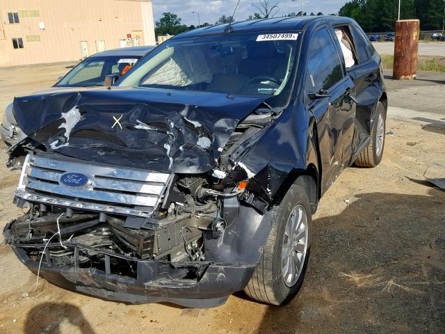 2FMDK3JC8ABB24387 - 2010 FORD EDGE SEL BLACK photo 2