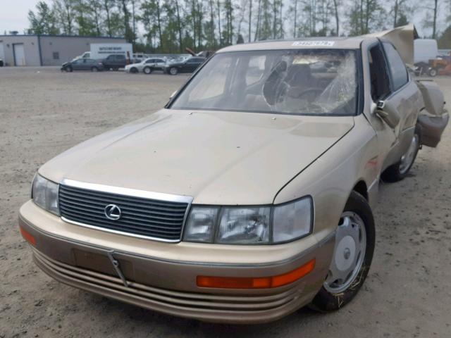 JT8UF11E6P0174776 - 1993 LEXUS LS 400 GOLD photo 2