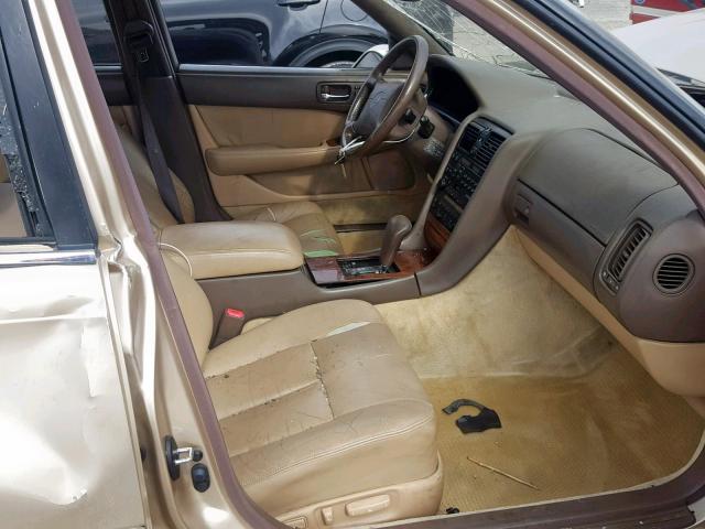 JT8UF11E6P0174776 - 1993 LEXUS LS 400 GOLD photo 5