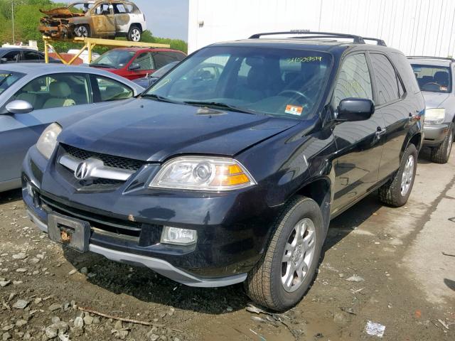 2HNYD18626H537263 - 2006 ACURA MDX TOURIN BLACK photo 2