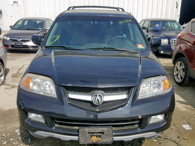 2HNYD18626H537263 - 2006 ACURA MDX TOURIN BLACK photo 9