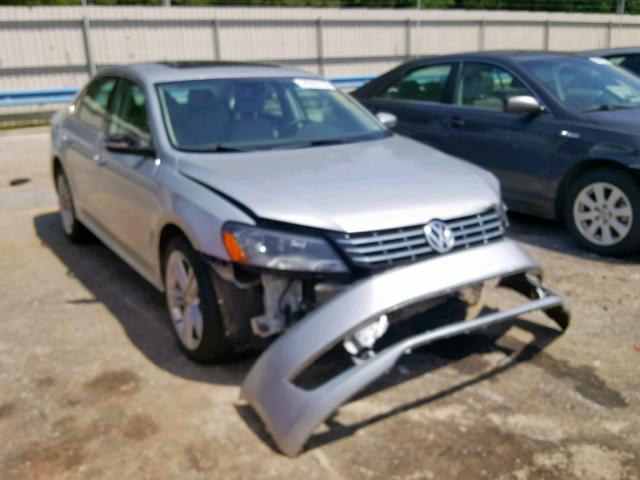 1VWBN7A37EC001435 - 2014 VOLKSWAGEN PASSAT SE SILVER photo 1