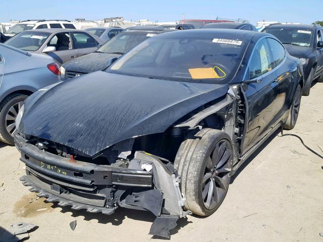 5YJSA1H12EFP54289 - 2014 TESLA MODEL S Սև լուսանկար 2