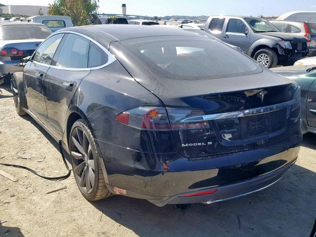 5YJSA1H12EFP54289 - 2014 TESLA MODEL S Սև լուսանկար 3