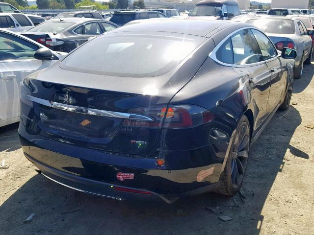 5YJSA1H12EFP54289 - 2014 TESLA MODEL S Սև լուսանկար 4