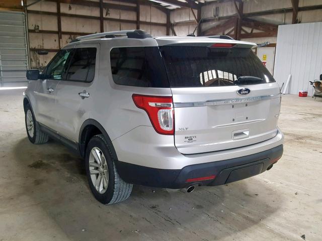 1FM5K8D80DGB13406 - 2013 FORD EXPLORER X SILVER photo 3