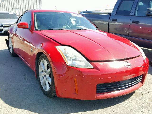 JN1AZ34E25M651327 - 2005 NISSAN 350Z COUPE RED photo 1