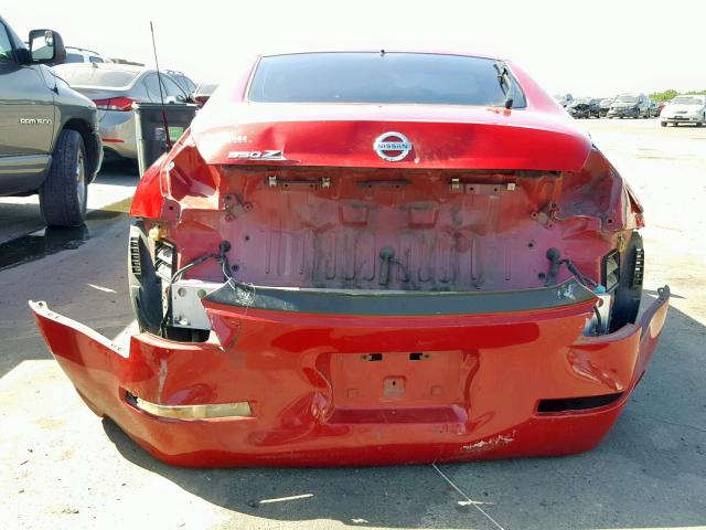 JN1AZ34E25M651327 - 2005 NISSAN 350Z COUPE RED photo 6