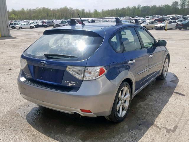 JF1GH6D65BH800635 - 2011 SUBARU IMPREZA OU BLUE photo 4