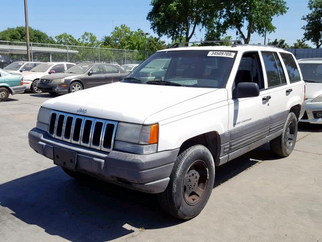 1J4FX58S6VC685095 - 1997 JEEP GRAND CHER WHITE photo 2