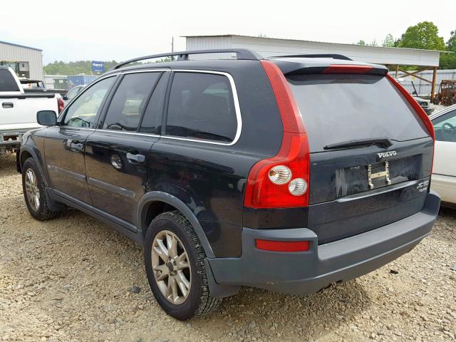 YV1CM91H441042871 - 2004 VOLVO XC90 T6 BLACK photo 3