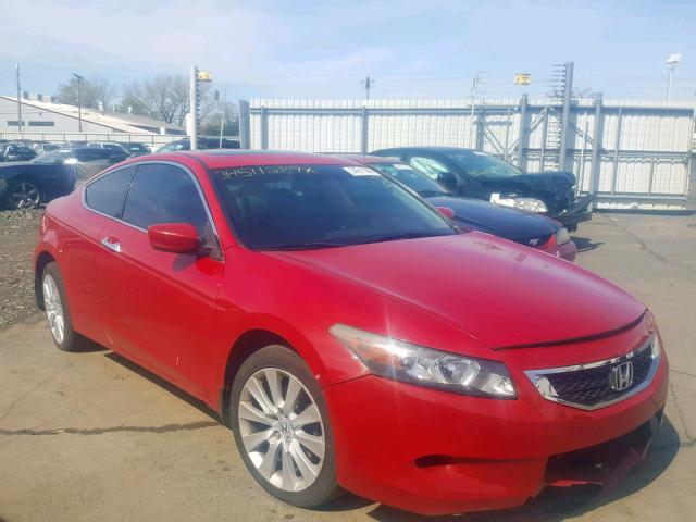 1HGCS22899A011335 - 2009 HONDA ACCORD EXL RED photo 1