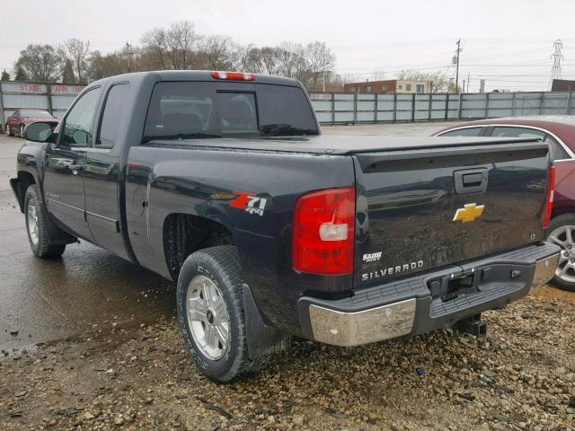 1GCRKSE75CZ230474 - 2012 CHEVROLET SILVERADO BLACK photo 3