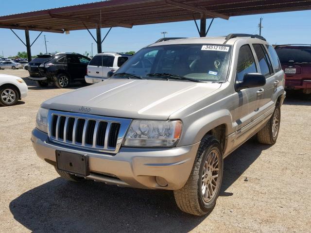 1J4GX58S64C258826 - 2004 JEEP GRAND CHER SILVER photo 2