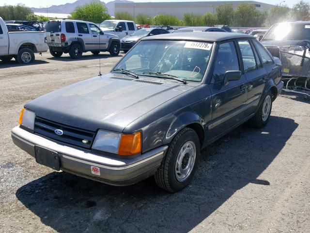 1FAPP9591JW357374 - 1988 FORD ESCORT LX BLACK photo 2