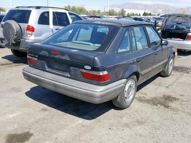 1FAPP9591JW357374 - 1988 FORD ESCORT LX BLACK photo 4