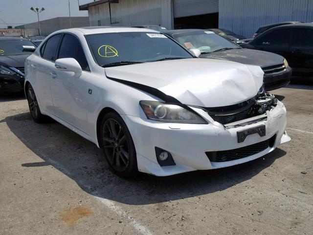 JTHBE5C27C5030221 - 2012 LEXUS IS 350 WHITE photo 1