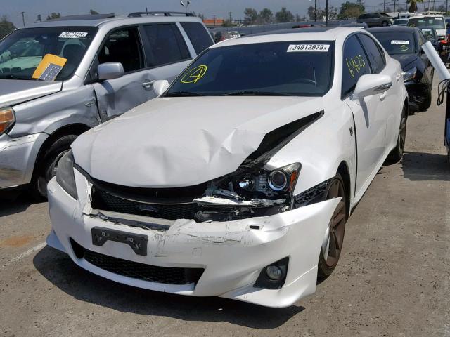 JTHBE5C27C5030221 - 2012 LEXUS IS 350 WHITE photo 2