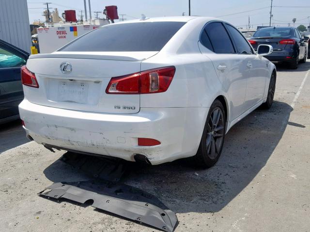 JTHBE5C27C5030221 - 2012 LEXUS IS 350 WHITE photo 4