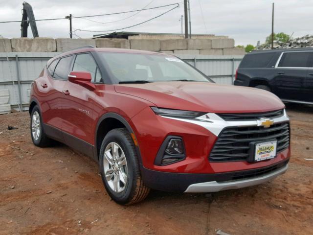 3GNKBHRSXKS566658 - 2019 CHEVROLET BLAZER LT MAROON photo 1