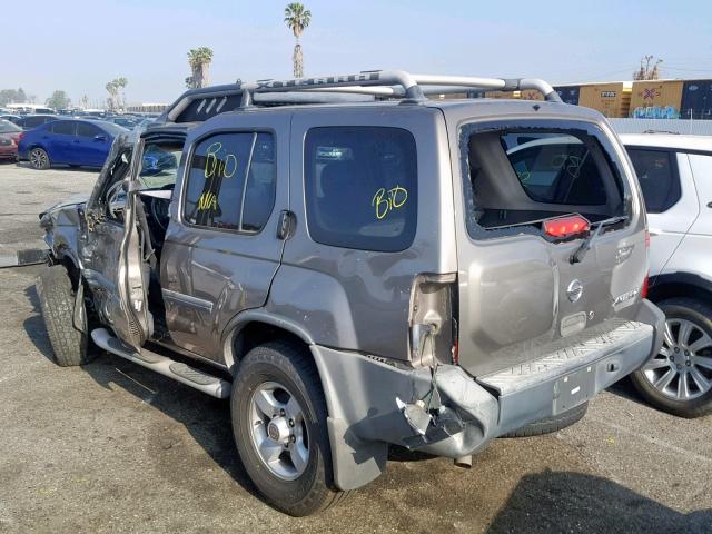 5N1ED28T74C651226 - 2004 NISSAN XTERRA XE TAN photo 3