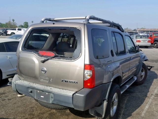 5N1ED28T74C651226 - 2004 NISSAN XTERRA XE TAN photo 4