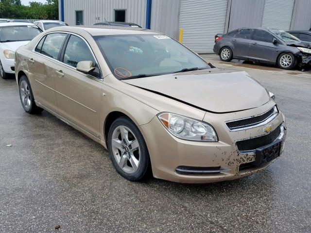 1G1ZH57B48F175454 - 2008 CHEVROLET MALIBU 1LT GOLD photo 1
